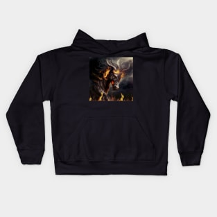 Demonic horse Kids Hoodie